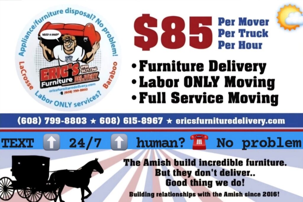 amish furnitured elivery